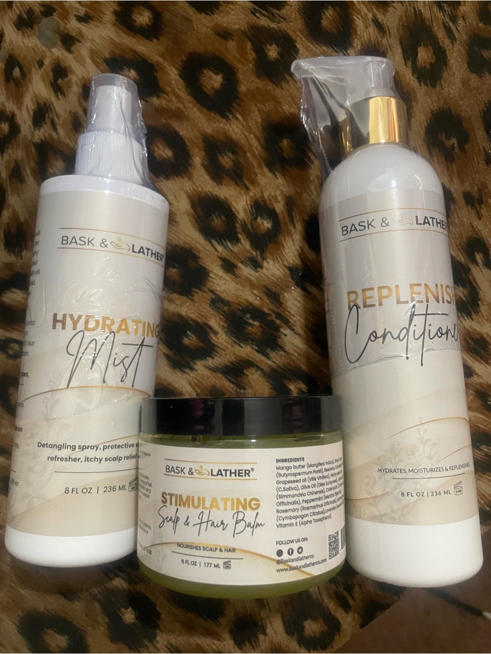 Bask & Lather Haircare Set